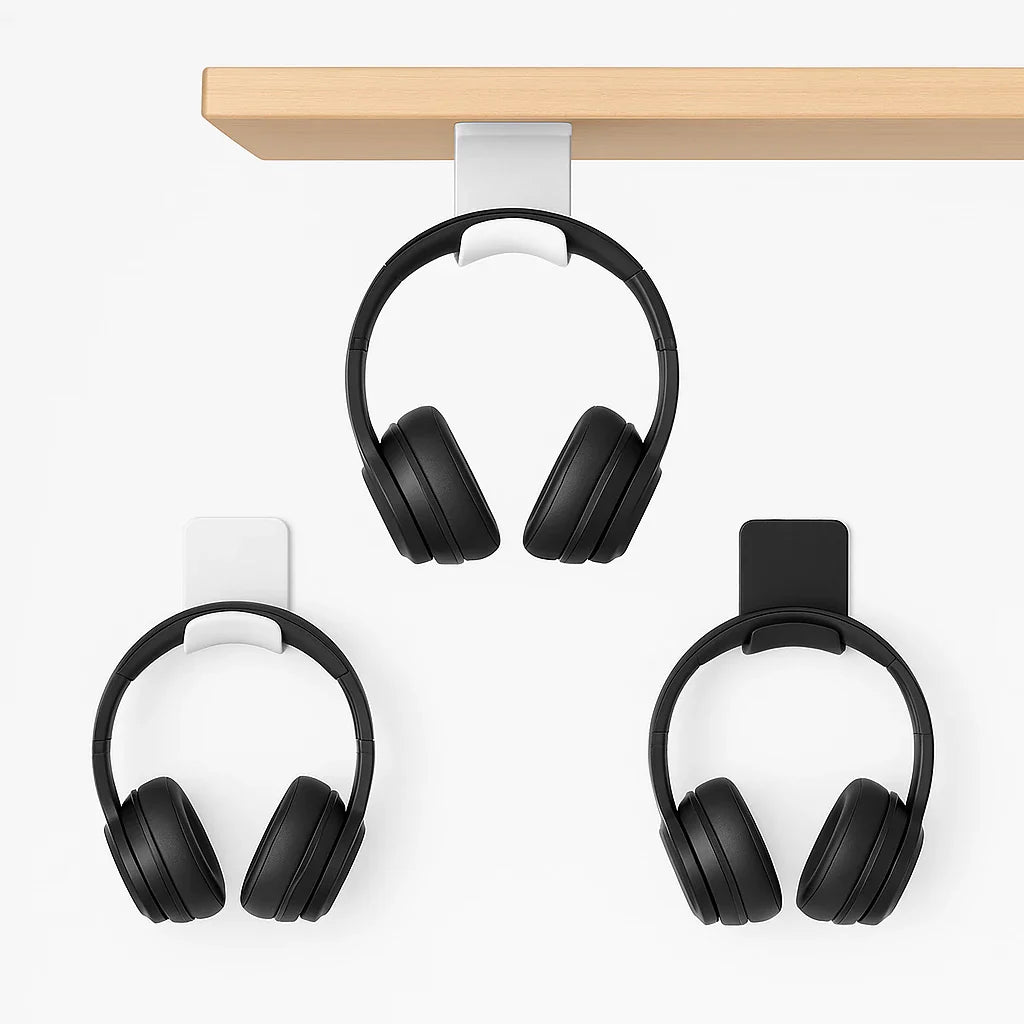 Wall-Mounted Headphone Stand - Easy Install