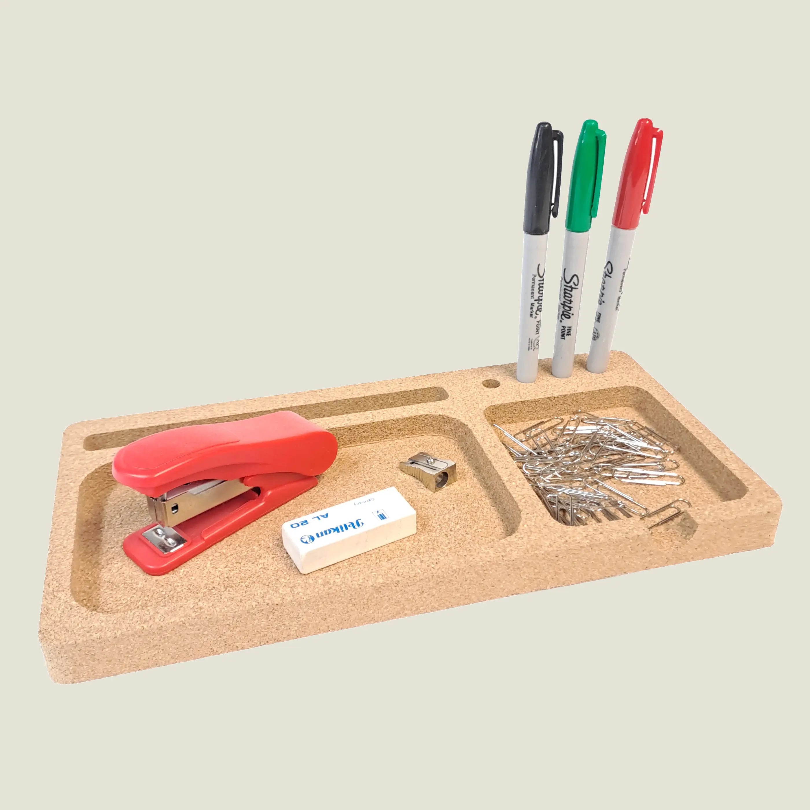 Natural Cork Desk Organiser