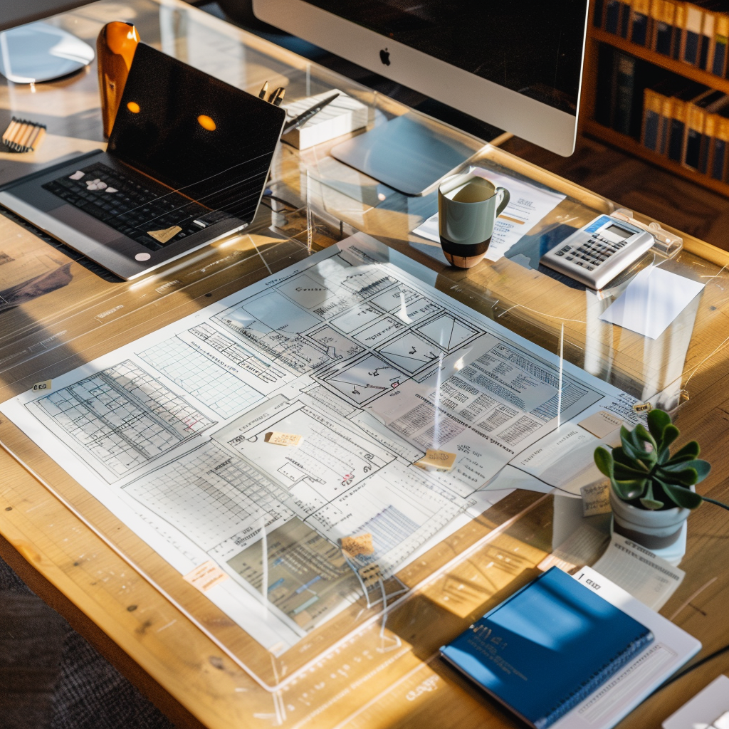 PVC Clear Desk Mat - Transparent